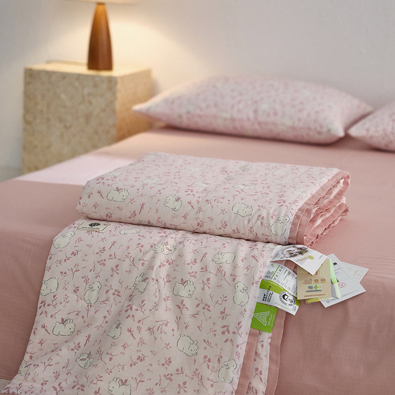 Cotton Double-Layer Yarn Summer Blanket Children's Summer Air-Conditioning Thin Duvet